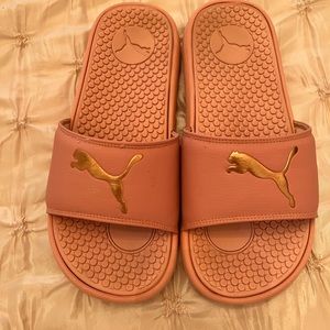 Pink puma slides